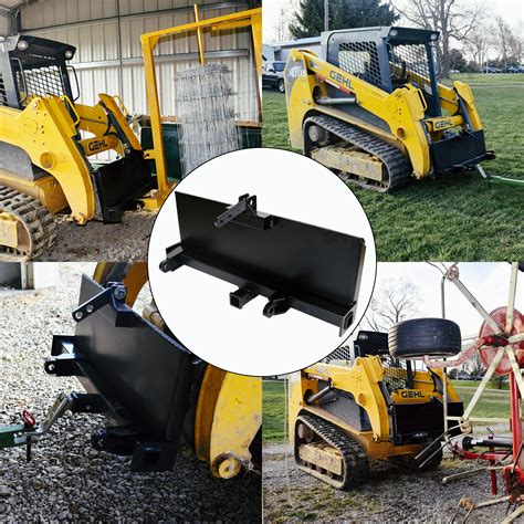 are skid steer attachments interchangeable|universal skid steer bracket.